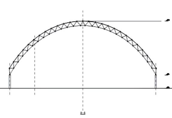 Orthogonal square square square pyramid space frame