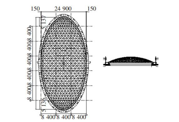 Example of plane section of lighting roof (1# Lighting roof)