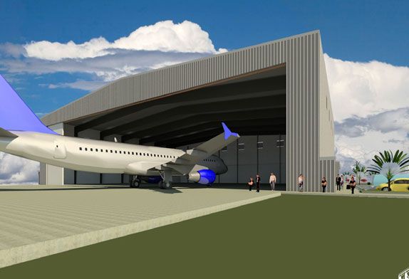 Helicopter hangars