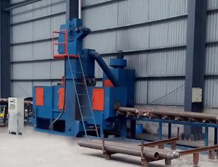 Bar shot blasting machine