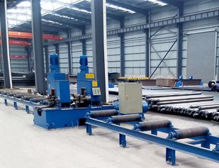 H-beam flange straightening machine