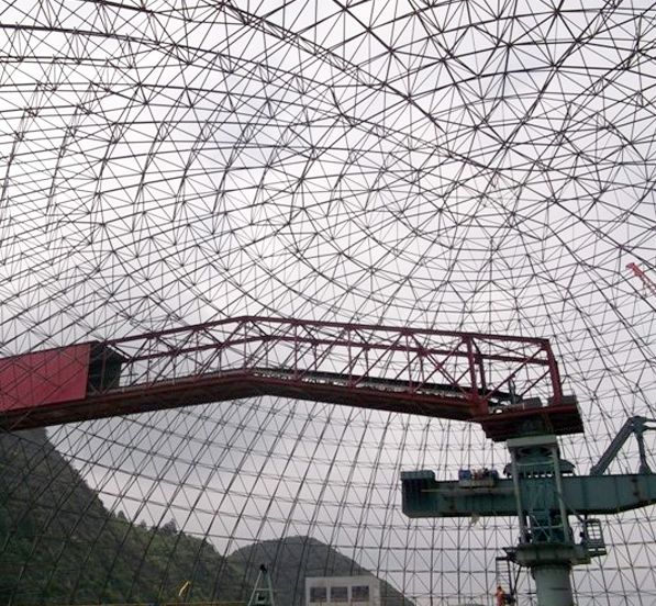 Prefabricated Light Steel Space Frame Structure Cement Plant Storage Shed