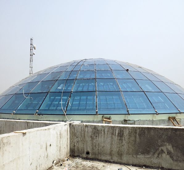 Nigeria Prefab Steel Structure Modern Church Glass Dome Roof