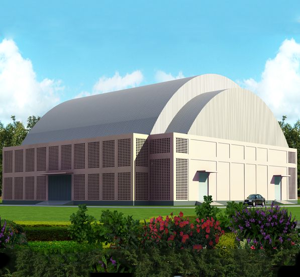 The Republic of Marshall Islands Space Frame Stadium Roof Structure