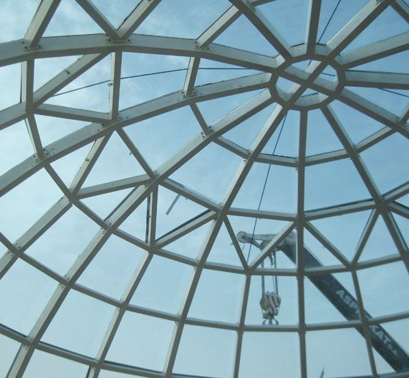 The Steel Structure Glass Dome Roof of Togo’s Presidential Palace