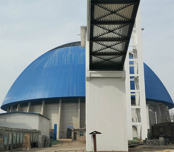 Closed Space Frame Dome Coal Storage Yard Project