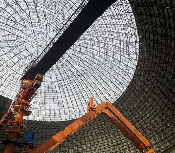 Closed Space Frame Dome Coal Storage Yard Project
