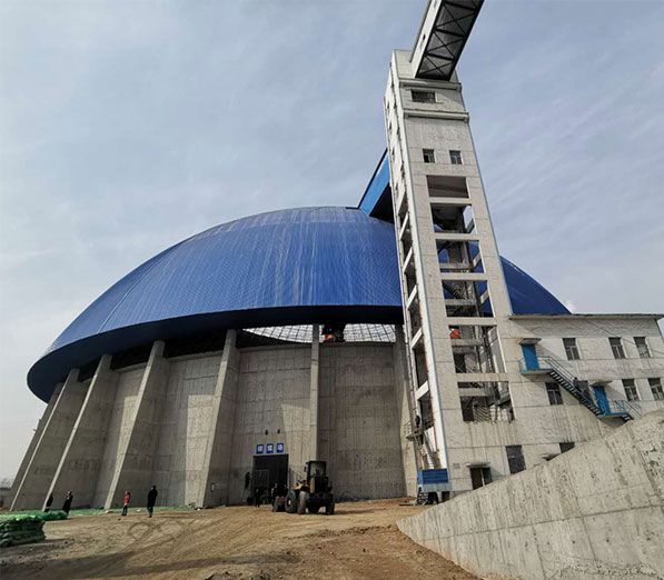 Closed Space Frame Dome Coal Storage Yard Project
