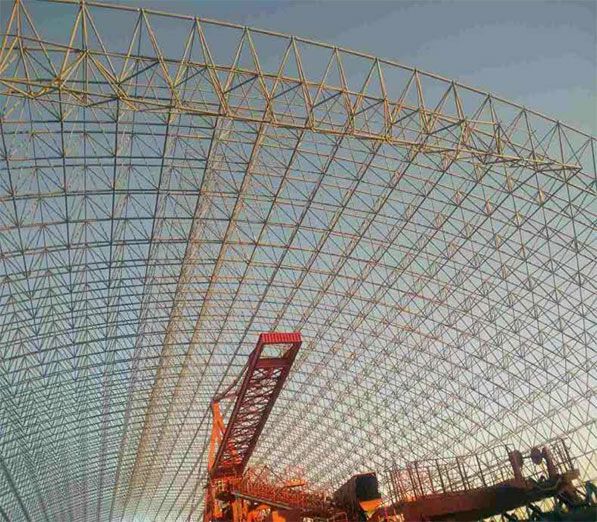 Jingneng Zhuozhou Thermal Power Plant Space Frame Roofing Project (140 meters spans )