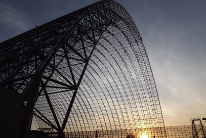 large span space frame coal storage