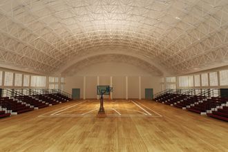 Advantages of indoor steel structure stadium