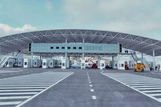 Construction technology of space frame processing