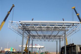Design and installation of bolt ball space frame