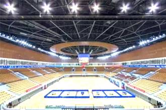 Cable dome structure of the National Fitness Sports Center in Yijinhuoluo Banner, Inner Mongolia