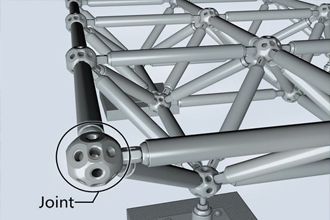 Node introduction of space frame structure