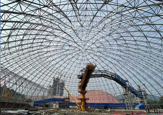 Space Frame Construction-Clinker Storage and Limestone Yard