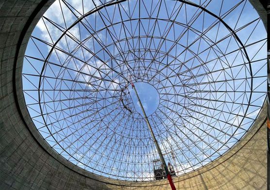 Space Frame Construction-Clinker Storage and Limestone Yard