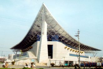 Steel structure roof design of gymnasium