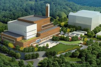 Roof space frame slip of integrated main workshop in thermal power plant