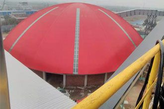 Long Span Structures Double-Layer Space Frame Dome Shed Building TechnologyIn Foreign Construction Market