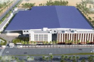 Application case of space frame installation in power plant warehouse