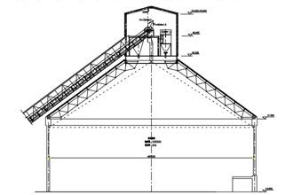Steel Structural Design of Cement Clinker Storage Dome Shed System