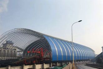Hydraulic Jacking Construction Of Large Arch Space Frame Structure