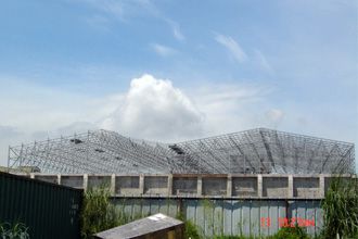 Roof Space Frame Reinforcement Technology In Hall Reconstruction Project
