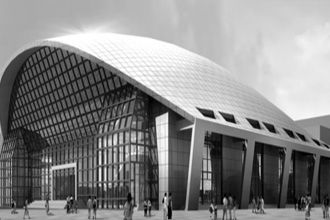 Anti-corrosion design of the roof space frame of youth activity Center