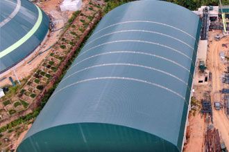 Construction Method of Space Frame Structure System Dry Coal Shed