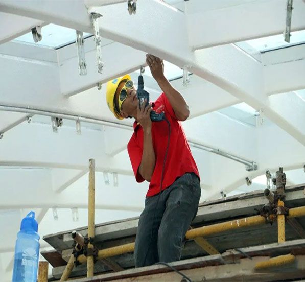 Prefab Glass Skylight Dome Steel Structure Roofing Construction For Shopping Mall