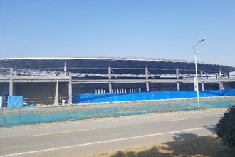Steel Space Frame Structure of A Stone Warehouse And Exhibition Hall