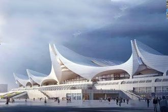 The architectural characteristics of the railway station and the structural form design of the contemporary railway station