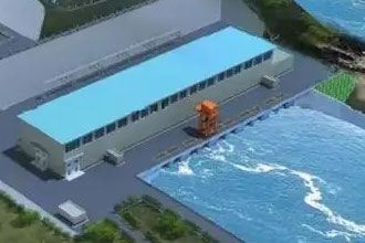 Steel space frame structure system for main powerhouse of hydropower station