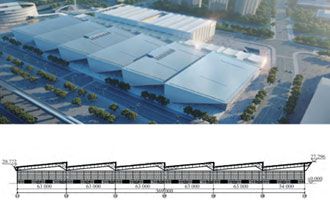 Prefabricated Exhibition Hall Truss Roof Construction