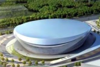 Steel roof structure design of gymnasium complex building