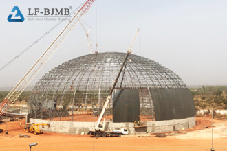 Material Design of Hemispherical Dome Coal Storage