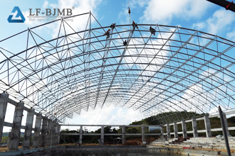 Construction of Space Frame Structure for Gymnasium Roof (Part 2)