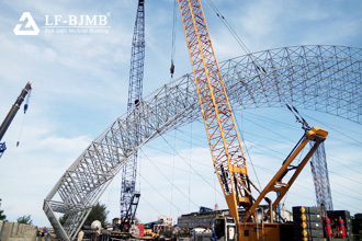 Sliding construction technology of space frame of data center workshop (Part 2)