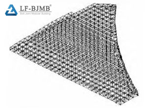 Power plant dry coal shed 100m span double -layer flat space frame high -altitude bulk construction