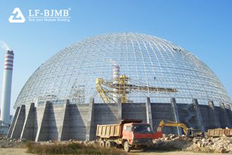 Circular coal storage bunker