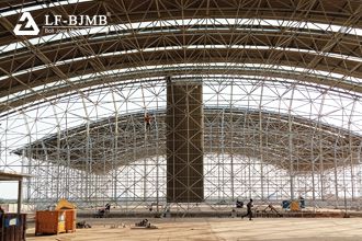 Construction technology of modern large span space steel structure