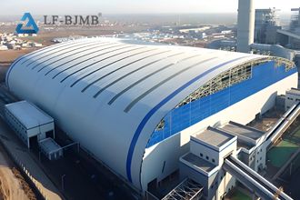 The rise of steel membrane structure coal shed