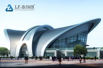 Construction of large span steel pipe truss for International Expo Center
