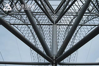 Bolted ball space frame structure