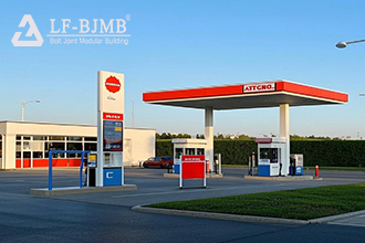 Gas station space frame structure project