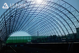 Characteristics of space frame coal shed