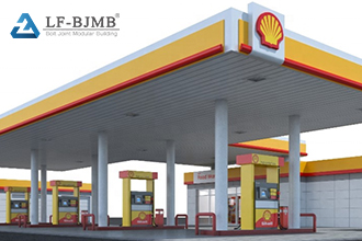 Gas station canopy space frame structure problems analysis