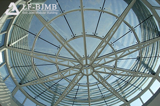 Application and Technical Points of Glass Materials in Space Frame Structure