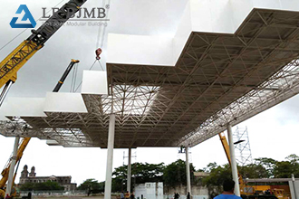 Petrol station frame: an important structure to support energy supply